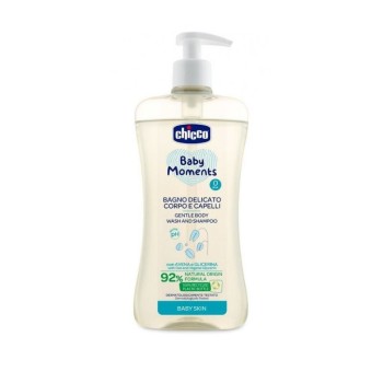 CHICCO Baby Moments Šampon jemný na vlasy a tělo s dávkovačem 500ml