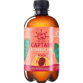 The Gutsy Captain Kombucha broskev BIO 400ml