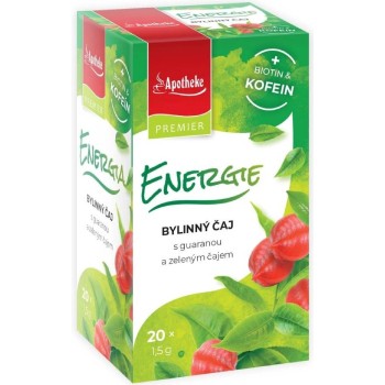 Apotheke Energie bylinný čaj biotin & kofein 20x1.5g