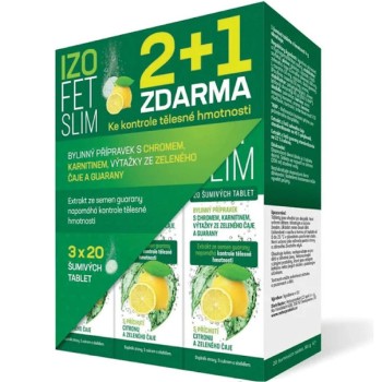 Naturprodukt Izofet Slim šum.tbl.60 2+1 zdarma