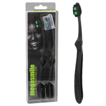 MegaSmile Zubní kartáček Black Whitening Loop 2ks