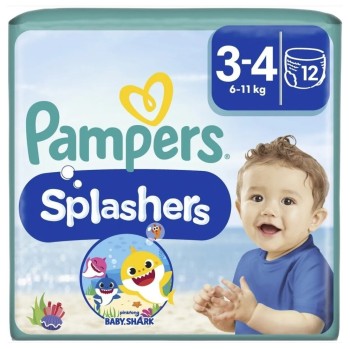 Pampers Splashers 3-4 plenkové kalhotky 6-11kg 12ks