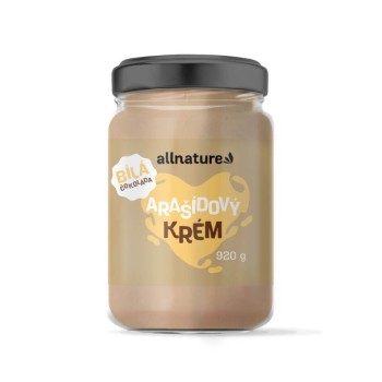 Allnature Arašídový krém bílá čokoláda 920g