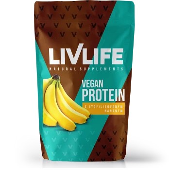 LIVLIFE Vegan Protein s lyofilizovaným banánem 245g