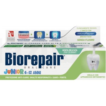 Biorepair Junior 6-12 zubní pasta máta 75ml