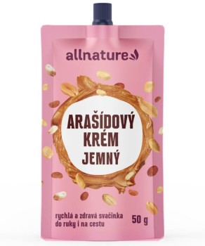 Allnature Arašídový krém jemný 50g