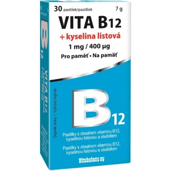 Vita B12 + kyselina listová 1mg/400mcg tbl.30