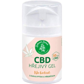 Zelená Země CBD hřejivý gel 50g