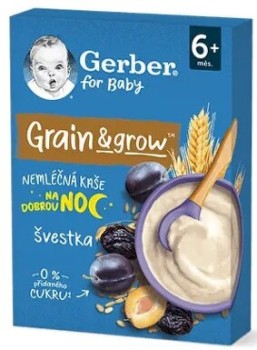 Gerber Nemléč.kaše na dobrou noc švestka 200g 6M+