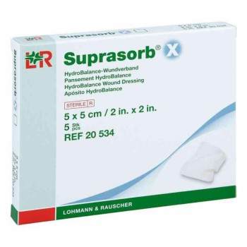 Krytí Suprasorb X 5x5cm 5ks hydroBalance steril.