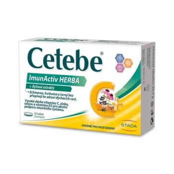 Cetebe ImunActiv HERBA +Bylinné extrakty tbl.30