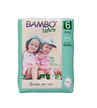 Bambo Nature Pants 6 navl.pl.k.trenink.15+ kg 18ks