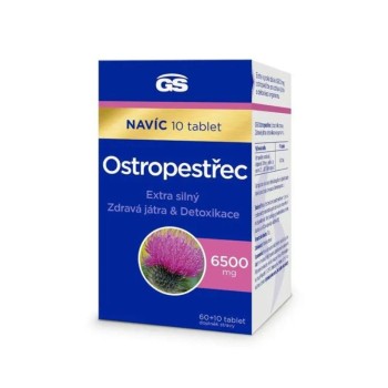 GS Ostropestřec 6500mg tbl.60+10