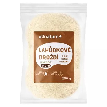 Allnature Lahůdkové droždí neaktivní 250g