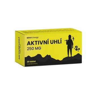 MOVit Aktivní uhlí 250mg tbl.20