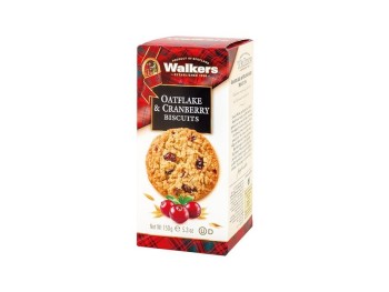 Walkers sušenky Ovesné vločky s brusinkami 150g