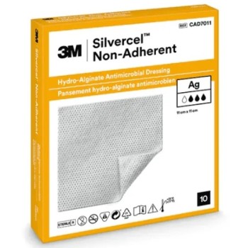 Silvercel hydroalginátové antimikrobiální krytí se stříbrem 11x11cm 10ks