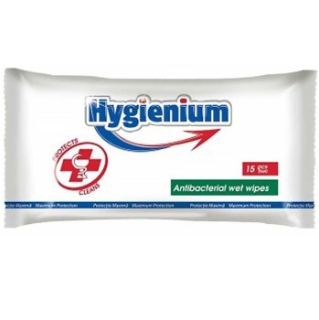 Hygienium Antibakteriální vlhčené ubrousky 15ks