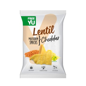 Free Yu Lentil multigrain snack Cheddar 70g