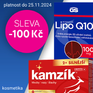 Sleva 100 Kč při nákupu GS a Cemio nad 499 Kč do 25.11.2024