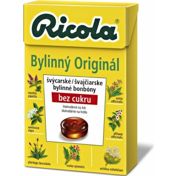 RICOLA Bylinný Originál bez cukru 40g