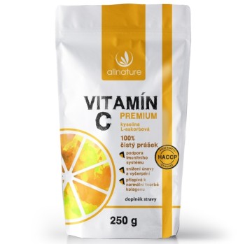 Allnature Vitamín C prášek Premium 250g