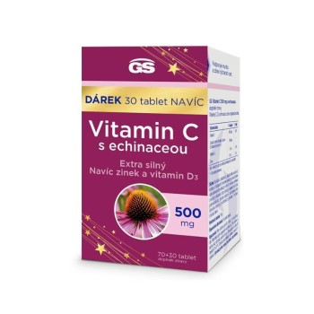 GS Vitamin C500mg s echinaceou tbl.70+30 dárek