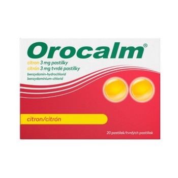 Orocalm citron 3 mg 20 pastilek