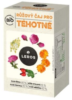 LEROS Růžový čaj pro těhotné BIO 20x2g