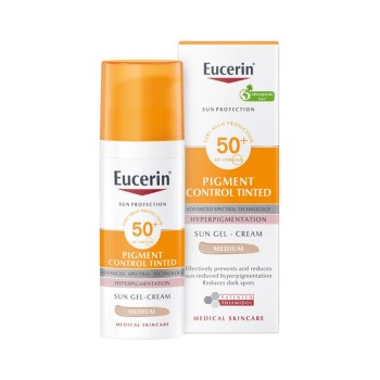 Eucerin Sun Pigment Control Emulze na obličej s depigmentačním účinkem středně tmavá SPF50+ 50ml