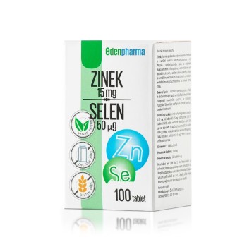 Edenpharma Zinek Selen tbl.100