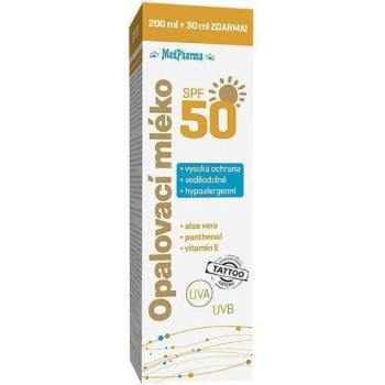 MedPharma Opalovací mléko SPF50 200ml+30ml ZDARMA