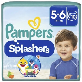 Pampers Splashers 5-6 plenkové kalhotky 14kg+ 10ks