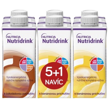 Nutridrink balíček 5+1 (čokoláda-banán) 6x200ml