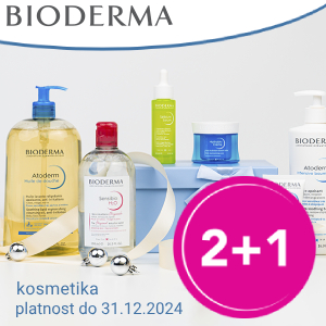 Akce 2+1 na Bioderma do 31.12.2024