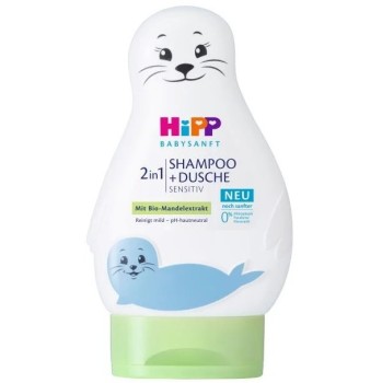 HiPP BabySanft šampon vlasy a tělo Lachtan 200ml