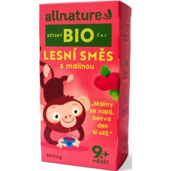 Allnature Dětský čaj Lesní směs s malinou BIO 20x1.5g 9M+