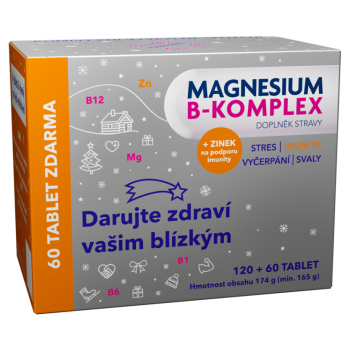 Magnesium B-komplex VÁNOCE Glenmark tbl.120+60