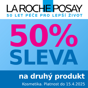 Při nákupu 2 produktů La Roche-Posay sleva 50% na levnější z nich do 15.4.2025