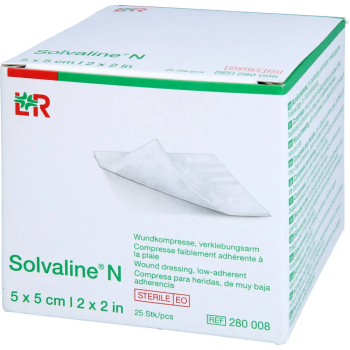 Komprese Solvaline N speciálně savá sterilní 5x5cm 25ks