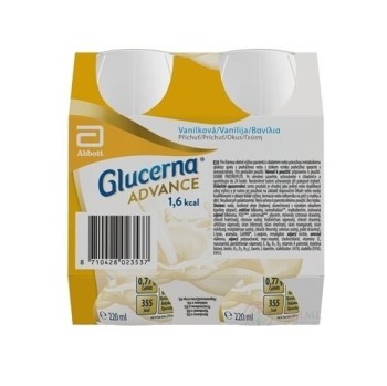 Glucerna Advance 1.6kcal vanilková příchuť perorální roztok 4x220ml