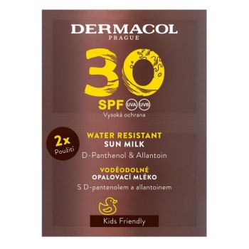 Dermacol Opalovací mléko voděodolné SPF30 2x15ml