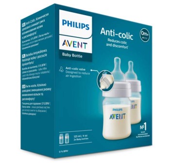 Philips AVENT Láhev Anti-colic 2x125ml 0m+