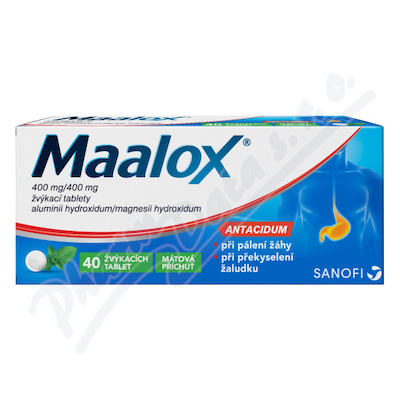 Maalox 400mg/400mg tbl.mnd.40